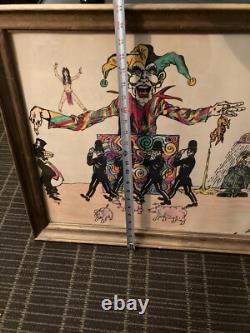 Vintage Beatles John Lennon I Am The Walrus Lyrics Art Picture Signed Rare Read