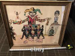 Vintage Beatles John Lennon I Am The Walrus Lyrics Art Picture Signed Rare Read