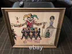 Vintage Beatles John Lennon I Am The Walrus Lyrics Art Picture Signed Rare Read