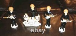 Vintage Beatles Porcelain Figurines Paul McCartney, John Lennon George Ringo Set