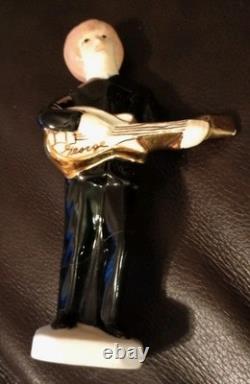 Vintage Beatles Porcelain Figurines Paul McCartney, John Lennon George Ringo Set