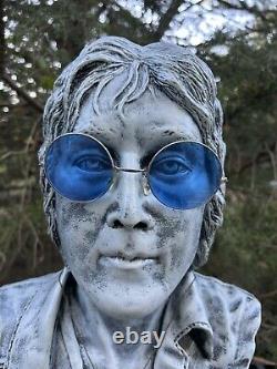 Vintage JOHN LENNON 1940-1980 Plaster bust / statue Beatles Rock Musician 16