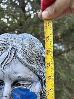 Vintage JOHN LENNON 1940-1980 Plaster bust / statue Beatles Rock Musician 16