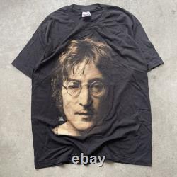 Vintage John Lennon Big Face T Shirt Beatles Single Stitch USA Made Men's XL