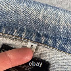 Vintage John Lennon Denim Jacket Mens Small Blue Imagine The Beatles 90s Trucker