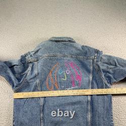 Vintage John Lennon Denim Jacket Mens Small Blue Imagine The Beatles 90s Trucker