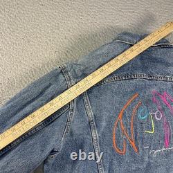 Vintage John Lennon Denim Jacket Mens Small Blue Imagine The Beatles 90s Trucker