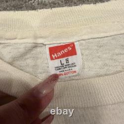 Vintage John Lennon Imagine Shirt Mens L White Hanes USA 1981 Winterland Beatles