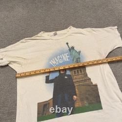 Vintage John Lennon Imagine Shirt Mens L White Hanes USA 1981 Winterland Beatles