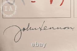 Vintage John Lennon Imagine Yoko Ono Print Stamped and Numbered