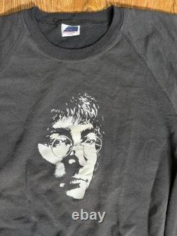 Vintage John Lennon Rare Face Crewneck Beatles Single Stitch Large Fade
