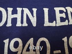 Vintage John Lennon Shirt Medium Single Stitch 1940-1980 Memorial The Beatles