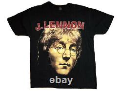 Vintage John Lennon T Shirt Mens Size 90s Beatles Memorial Rap Tee Why