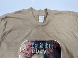 Vintage John Lennon T-shirt Medium 1980 Beatles Let It Be Single Stitch Transfer