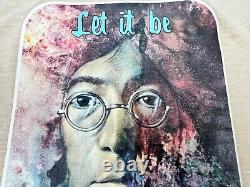 Vintage John Lennon T-shirt Medium 1980 Beatles Let It Be Single Stitch Transfer