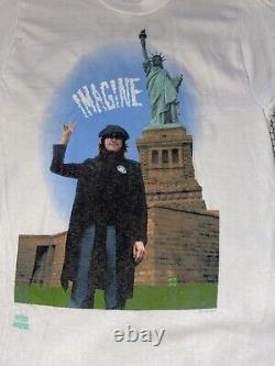 Vintage John Lennon The Beatles T Shirt Single Stitch Winterland Deadstock VTG L