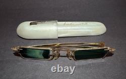 Vintage Pat Boone Green Sunglasses With Case John Lennon Beatles Byrds 50's Mod
