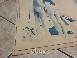 Vintage Poster John Lennon Yoko Ono Nude In Bedroom Beatles Rock Rare 70-80's