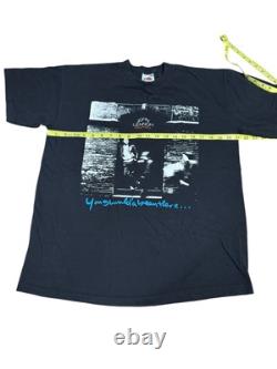 Vintage Rare JOHN LENNON T-Shirt Rock N Roll You Shoulda Been There Beatles L