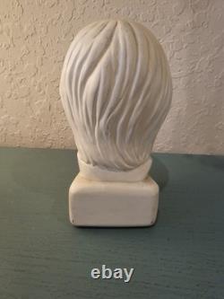 Vintage & Rare Signed JDM John Lennon Plaster Bust WithWire Glasses-Very Good