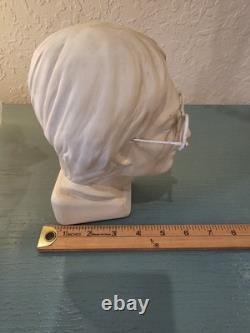 Vintage & Rare Signed JDM John Lennon Plaster Bust WithWire Glasses-Very Good