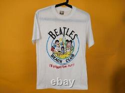 Vintage The Beatles 1987 beach club John Lennon T-shirt 80s Rare Tee large