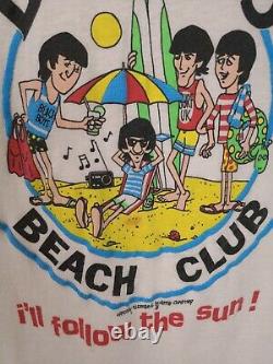 Vintage The Beatles 1987 beach club John Lennon T-shirt 80s Rare Tee large