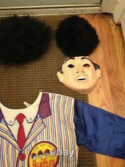 Vintage The Beatles John Lennon & Ringo Starr Halloween Costume Lot In Box Rare