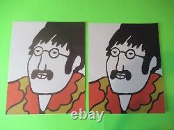 Vintage The Beatles John Lennon Yellow Submarine 40 X Piece Set / Lot With Tray