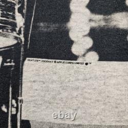 Vintage The Beatles Shirt Mens XL 90s All Over Print John Lennon McCartney Apple