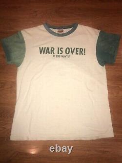 Vintage The Beatles T Shirt War is Over John Lennon Yoko 1978 Beatles Fest L
