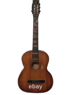 Vintage USSR Soviet Parlor Acoustic Guitar John Lennon Beatles Art Rare Decor