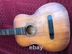 Vintage USSR Soviet Parlor Acoustic Guitar John Lennon Beatles Art Rare Decor