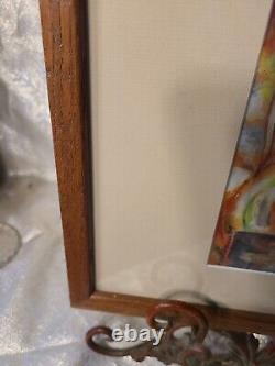 Vintage Watercolor Tribute to John Ono Lennon Original K. Motham 1984 artwork