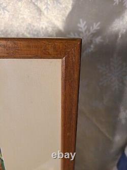 Vintage Watercolor Tribute to John Ono Lennon Original K. Motham 1984 artwork