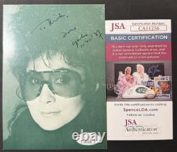 Vintage Yoko Ono Signed Autographed 4x6 Photo Beatles John Lennon Jsa Certified