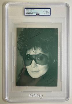 Vintage Yoko Ono Signed Autographed 5x7 Photo Beatles John Lennon Psa Slab Coa