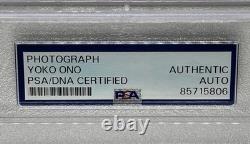 Vintage Yoko Ono Signed Autographed 5x7 Photo Beatles John Lennon Psa Slab Coa