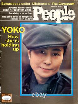 Vintage Yoko Ono Signed Autographed 8x11 Magazine Page Beatles John Lennon Jsa