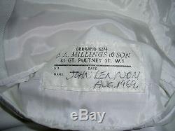 Vintage beatles john lennon white suit extremely rare D. A. Millings & Son
