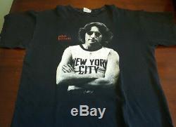Vintage john lennon t shirt black Large L New York City The Beatles Cronies