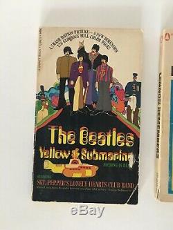 Vintage lot The Beatles Yellow Submarine 1968 John Lennon Paperback Books