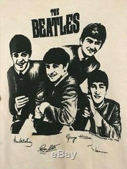 Vintage original Beatles shirt 1960s NEMS ENTERPRISE LTD 1963 John Lennon Rare