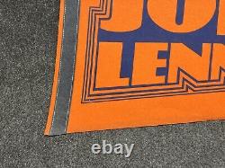 Vtg 1960s 70s John Lennon The Beatles Give Peace A Chance Felt Pennant 30 Rare