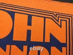Vtg 1960s 70s John Lennon The Beatles Give Peace A Chance Felt Pennant 30 Rare