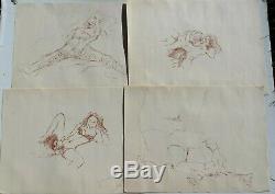 Vtg 1970 The Beatles / John Lennon Bag One Lithograph ArtWork Catalog Set