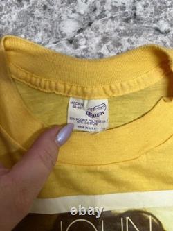 Vtg 1975 John Lennon Printed T-Shirt M Sneakers The Beatles