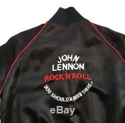 Vtg 70s John Lennon Rock Tour Jacket Medium Shoulda Been There The Beatles