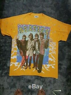 Vtg Beatles Magical Mystery shirt 1994 Winterland, Beatles All Over Print Shirt