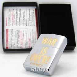WAR IS OVER! John Lennon Yoko Ono Beatles Zippo Oil Lighter 2003 MIB Rare